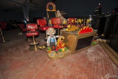 The abandoned casino games and slots. The abandoned casino games and slots.