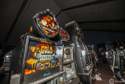 The abandoned casino games and slots. The abandoned casino games and slots.