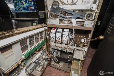 The abandoned casino games and slots. The abandoned casino games and slots.