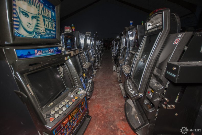 The abandoned casino games and slots.