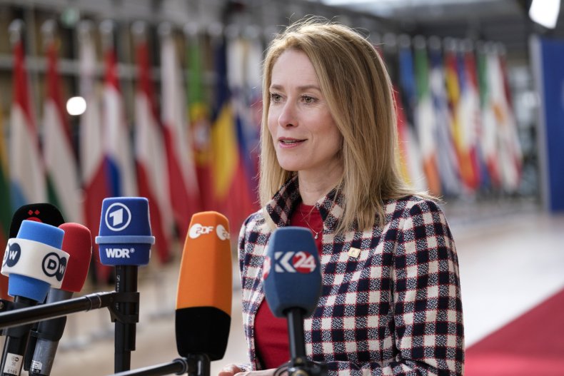 Estonian PM Kaja Kallas at European Council