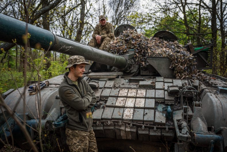 Ukraińskie oddziały sfotografowane w pobliżu Bakmuta 