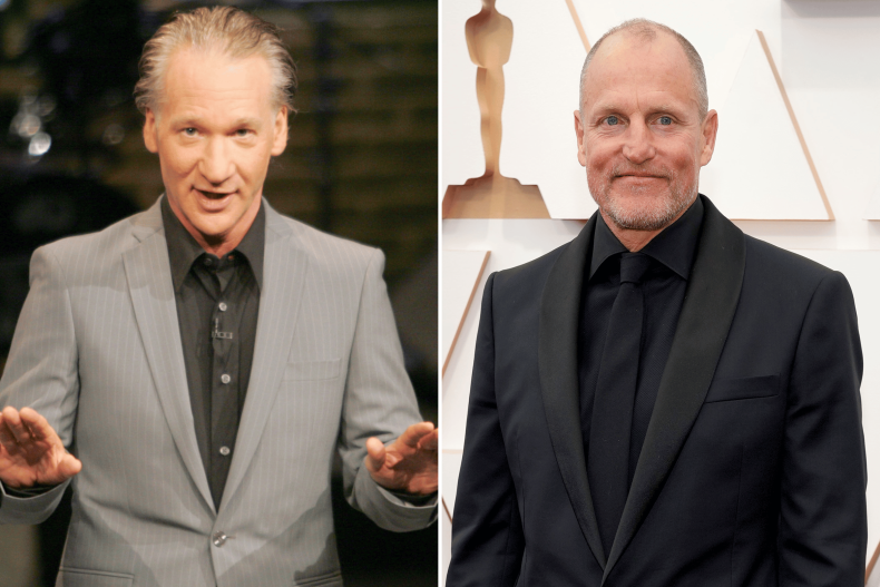 Bill Maher and Woody Harrelson composite 