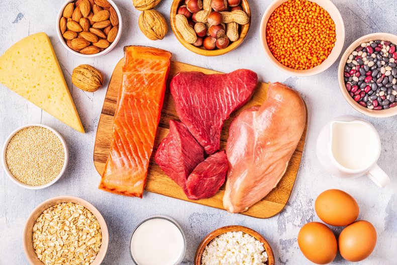 Table spread of healthy proteins.
