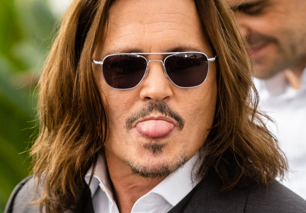 Johnny Depp tongue out