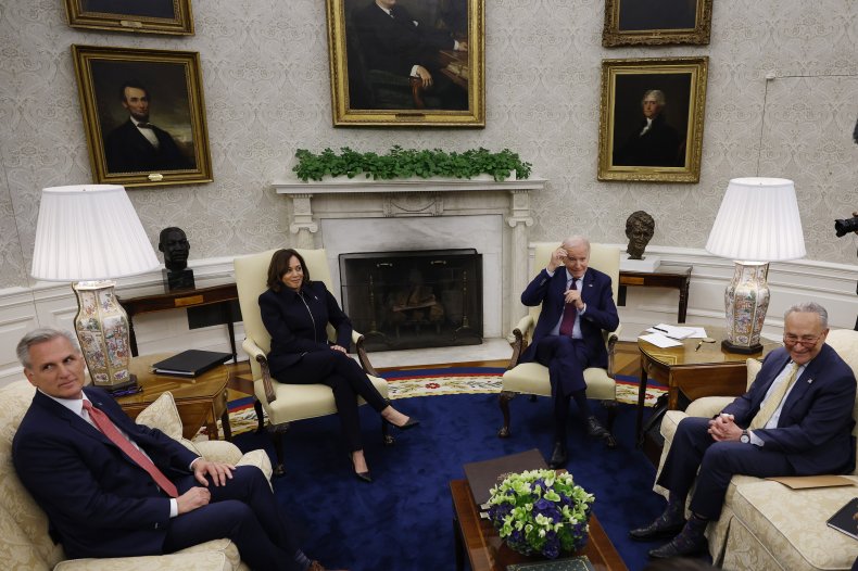 Biden McCarthy debt limit meet