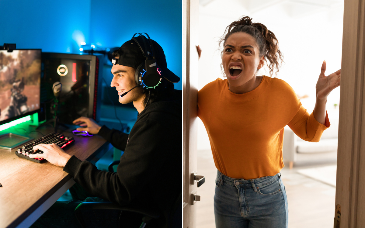 Man Denying Girlfriend Use of Home Office So He Can Play Videogames Dragged Man Denying Girlfriend Use of Home Office So He Can Play Videogames Dragged