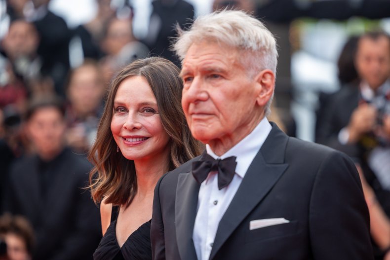 Calista Flockhart and Harrison Ford at Cannes