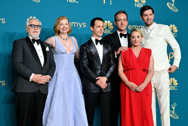 Succession cast at Emmys