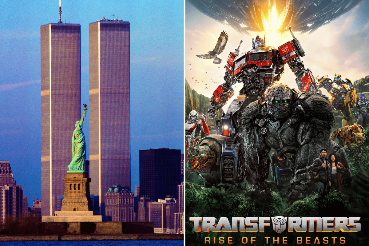 World Trade Center and Transformers poster