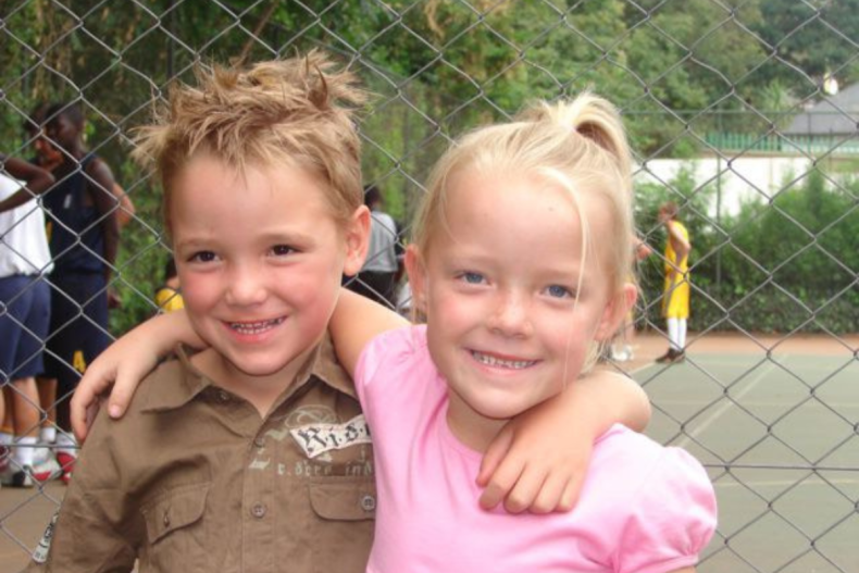 Joshua and Erin as children