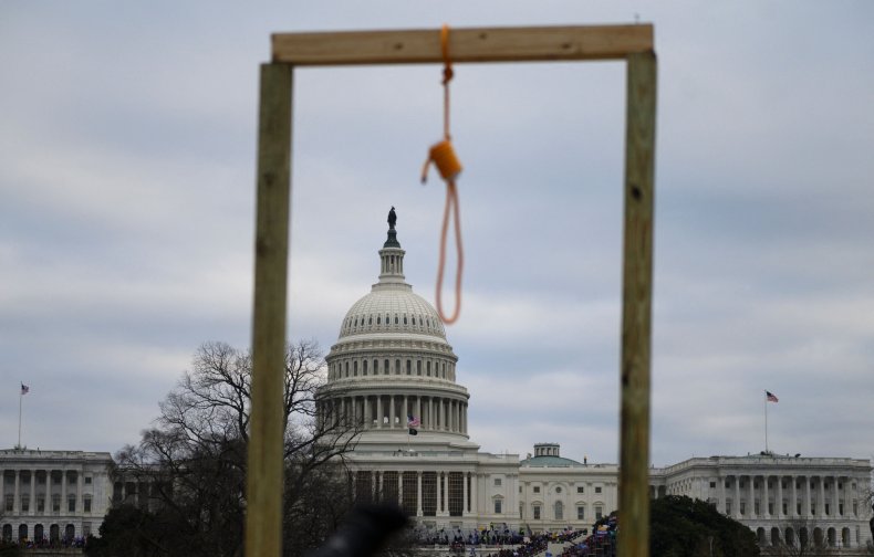 Makeshift Gallows Made By Jan. 6 Protestors