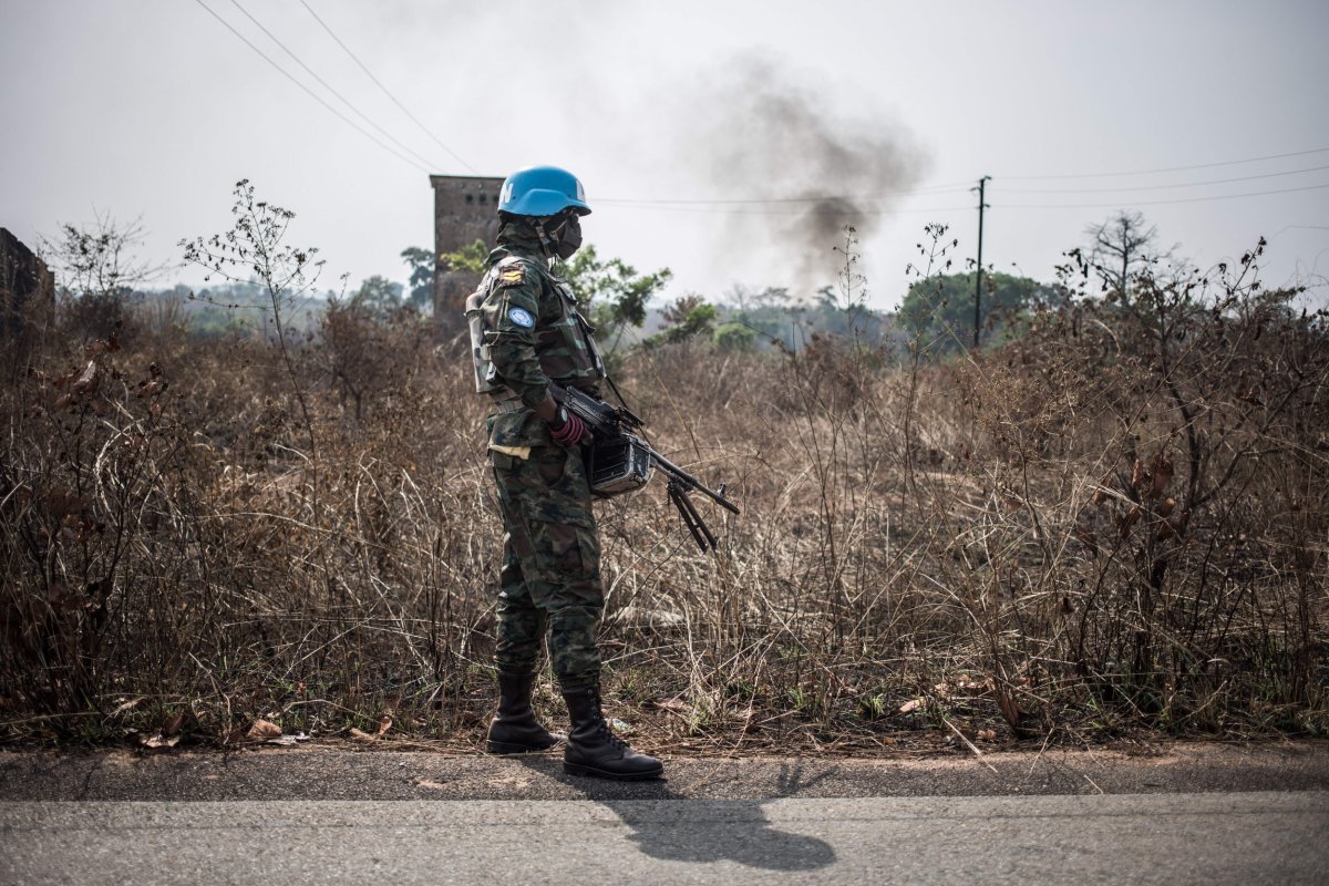 MINUSCA, peacekeeper, in, Central, African, Republic