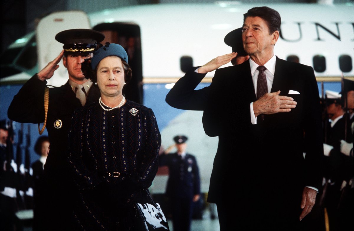Queen Elizabeth II Ronald Reagan 1983