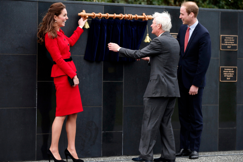 Prince William and Kate Middleton Plaque Unveiling