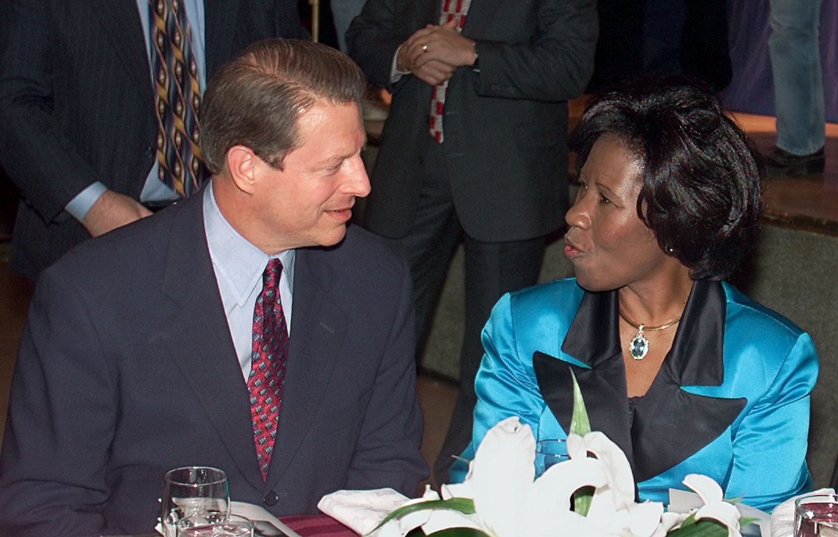 Al Gore and Deloris Jordan