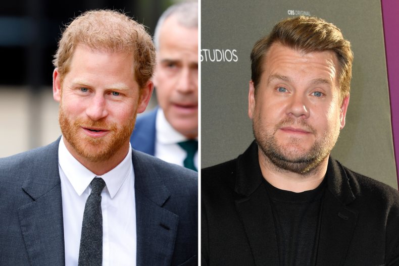 Prince Harry and James Cordon