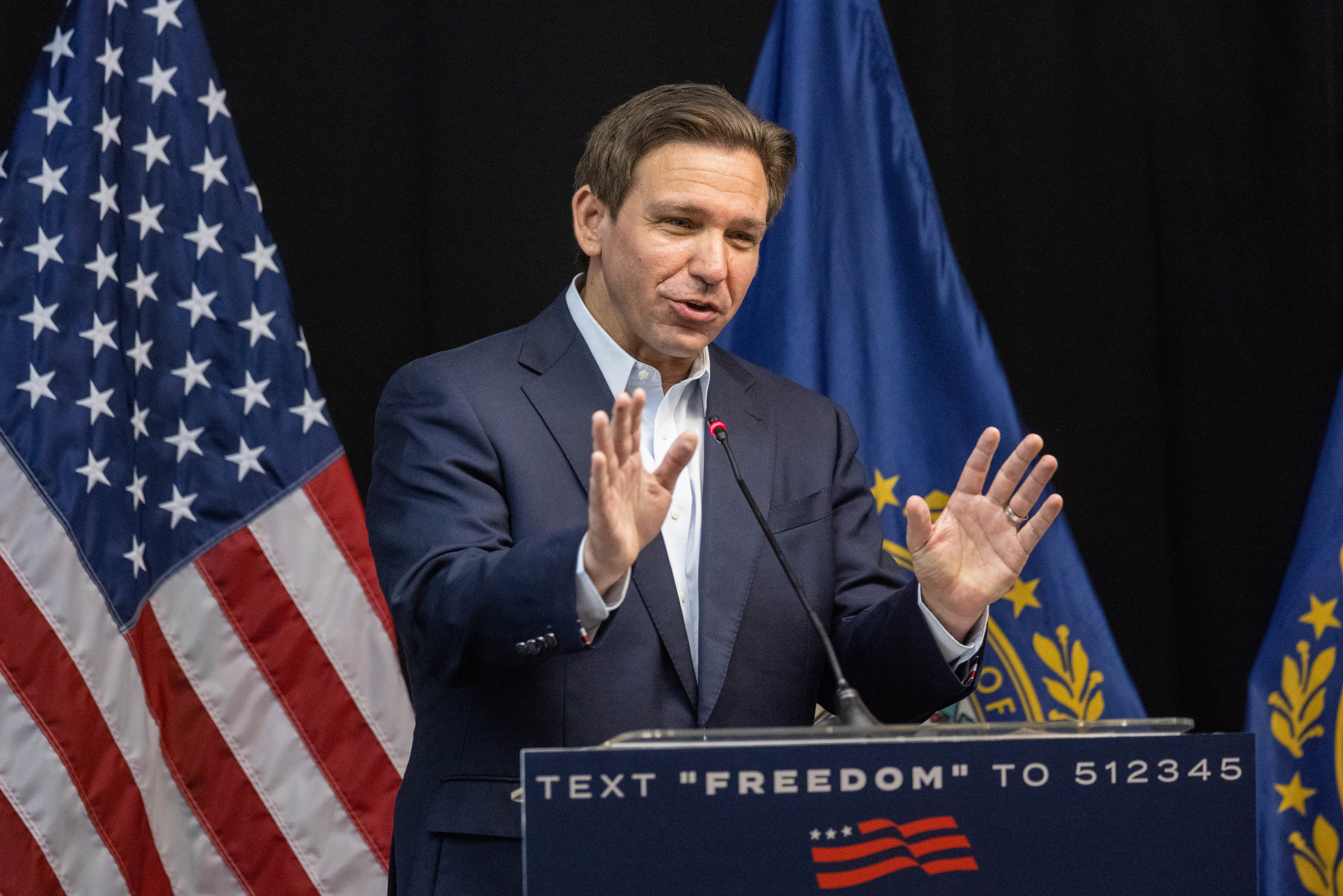 Ron DeSantis Draws Cheers With Dig About Biden's Fall - Newsweek