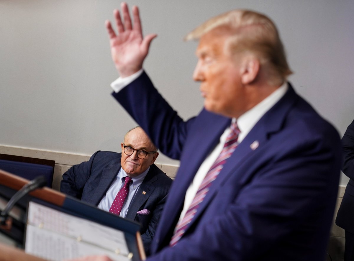 Rudy Giuliani and Donald Trump