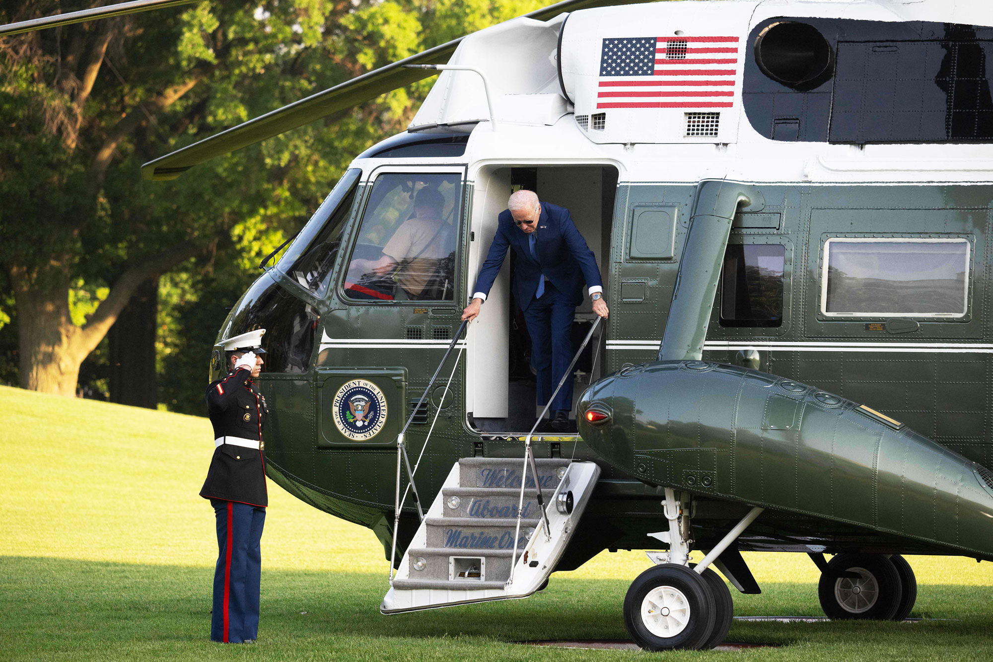 Joe Biden Hits Head on Helicopter Door Hours After Falling - Newsweek