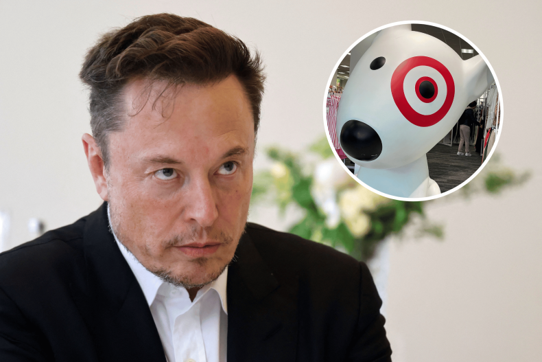 Elon Musk and Target mascot