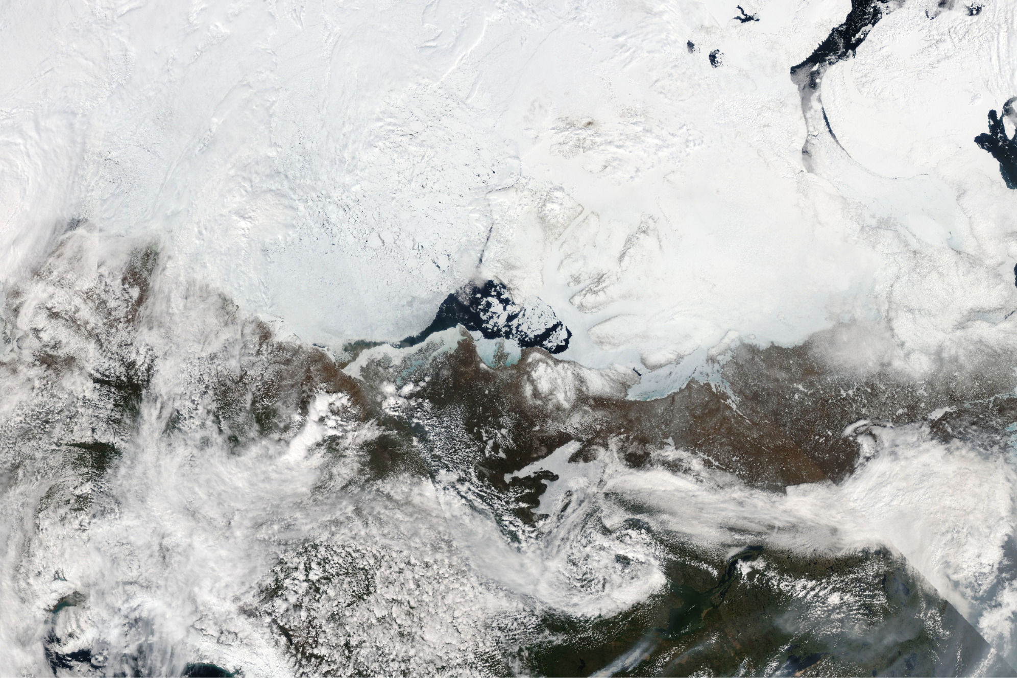 Images From Space Show Arctic Ice Melting
