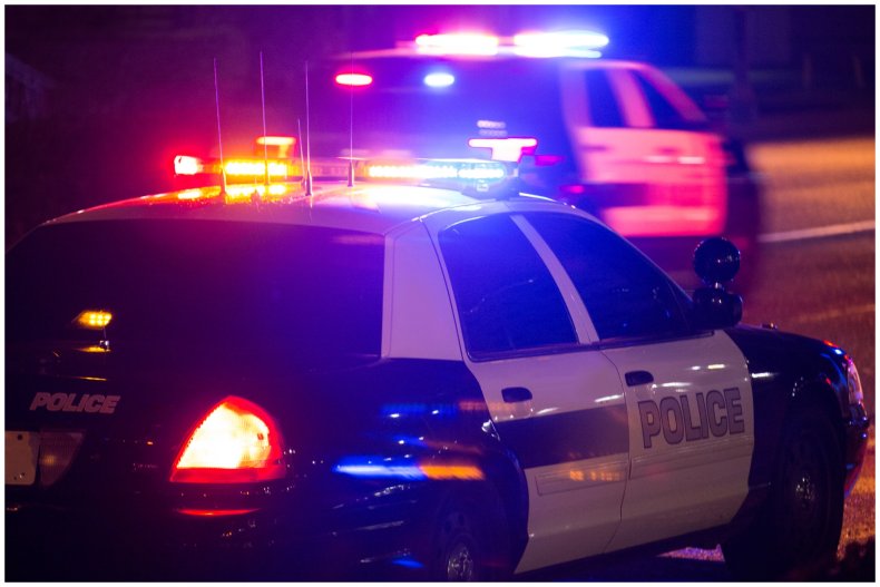 Stock image of a police car