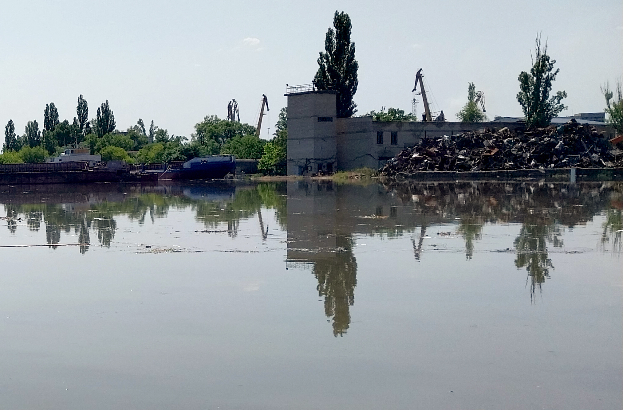 Ukraine's Kakhovka dam explosion released 150 tons of oil into river