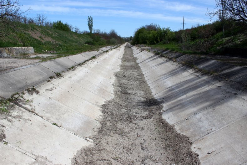 Kênh Bắc Crimea khô cạn sau khi sáp nhập Crimea