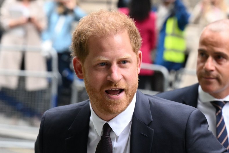 Prince Harry Arrives at Phone Hacking Lawsuit