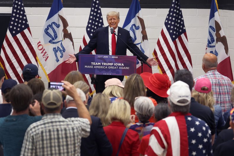 Donald Trump Iowa campaign event