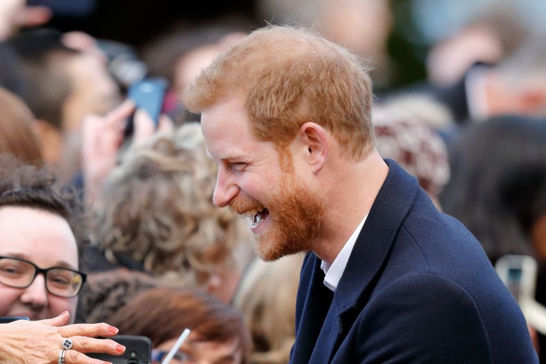 Prince Harry Meets Public in Wales
