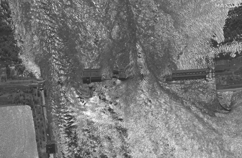 Maxar Nova Kakhovka dam June 6