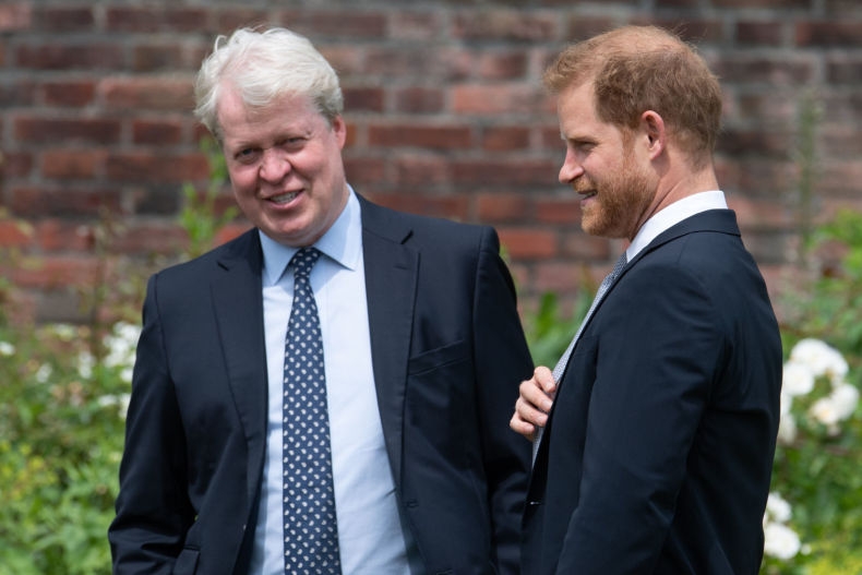 Earl Spencer and Prince Harry