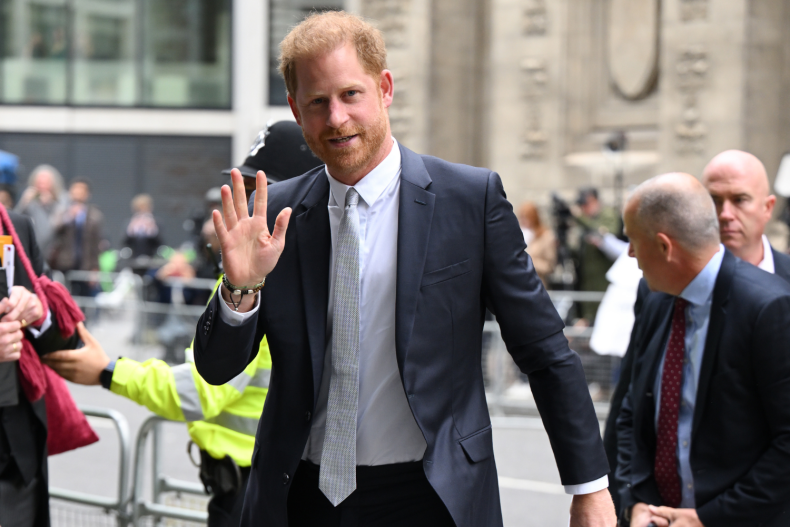 Prince Harry Arrives at London Court