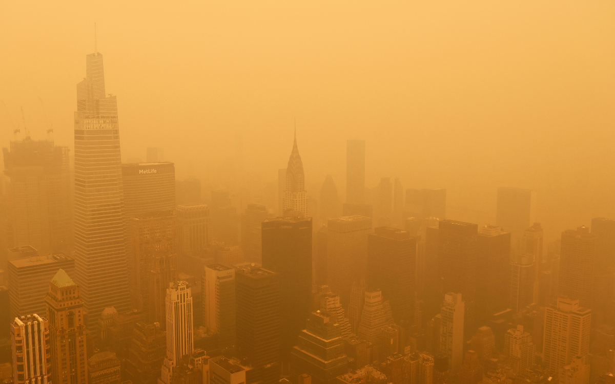 Woman Shares Reality Inside NYC Flat As Smoke From Wildfires Blankets City