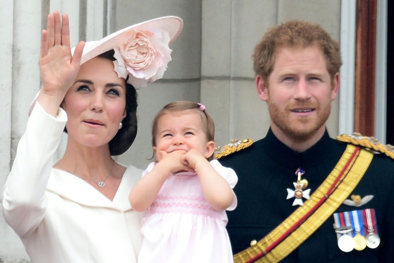 Prince Harry, Kate Middleton and Charlotte