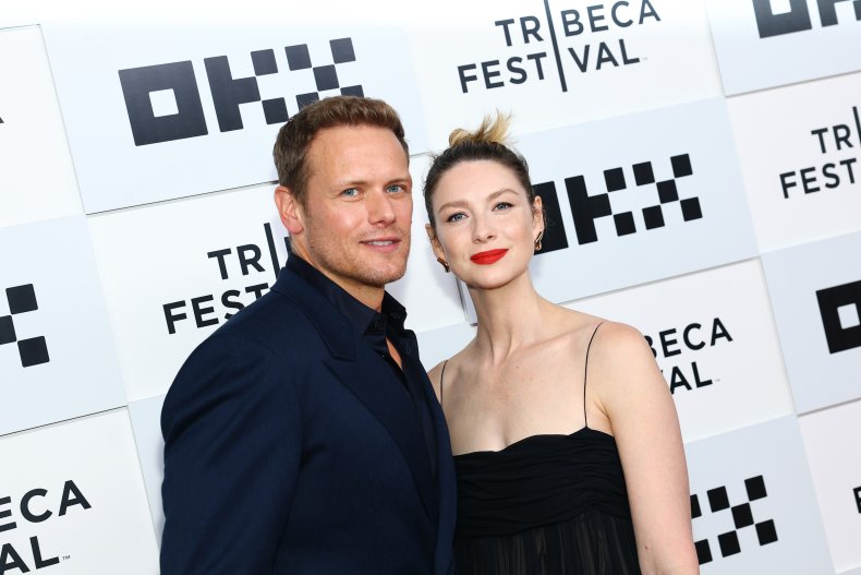 Sam Heughan and Caitriona Balfe at Tribeca