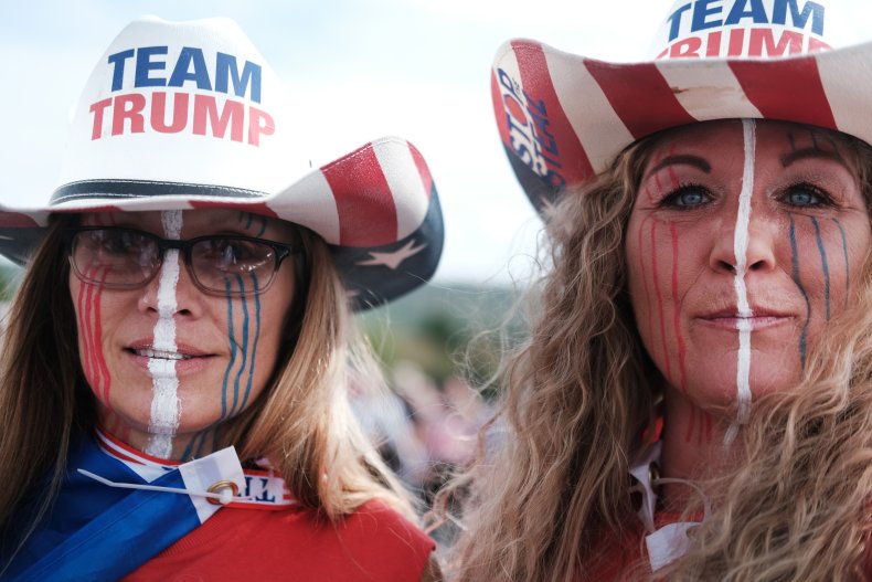 Trump supporters at Pennsylvania Rally