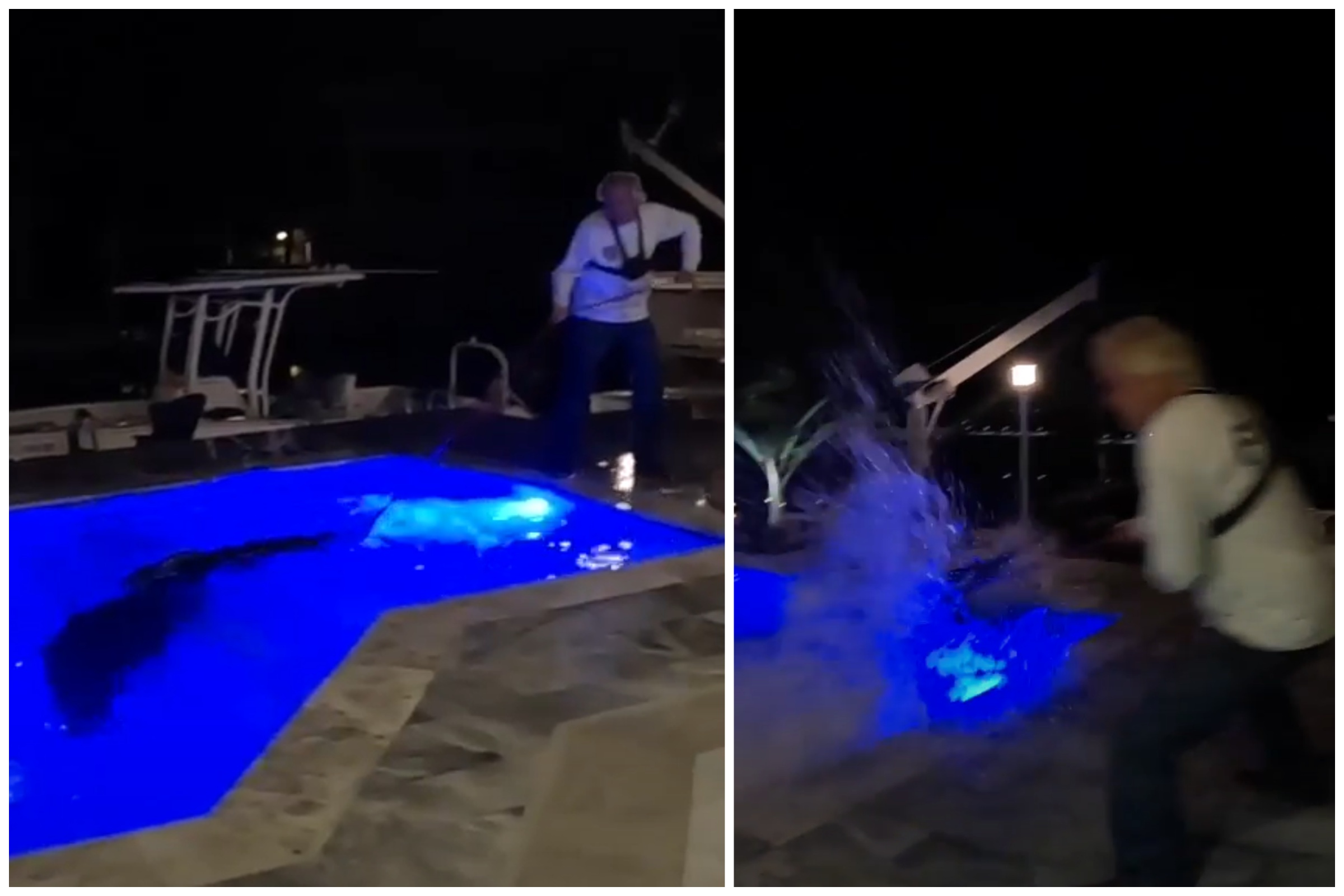 Florida Wrangler Wrestles 10ft Crocodile From Pool in Shocking Video