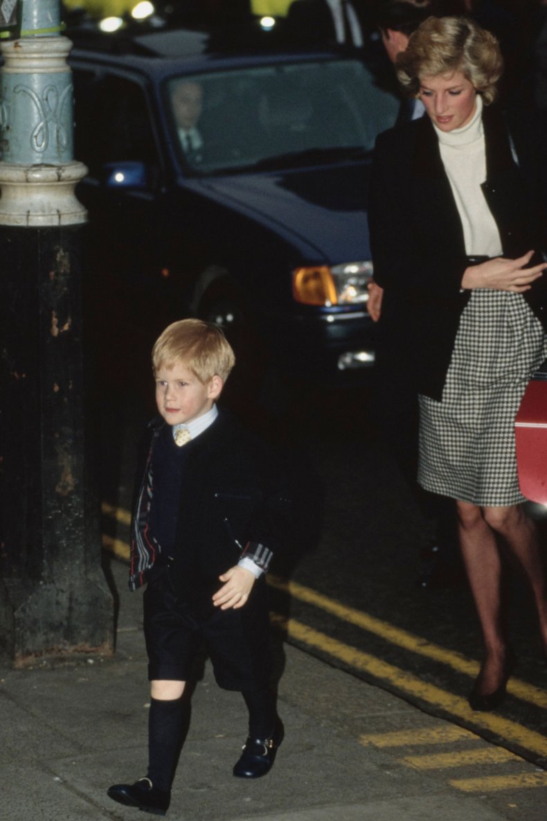 Princess Diana visits Harry's School concert