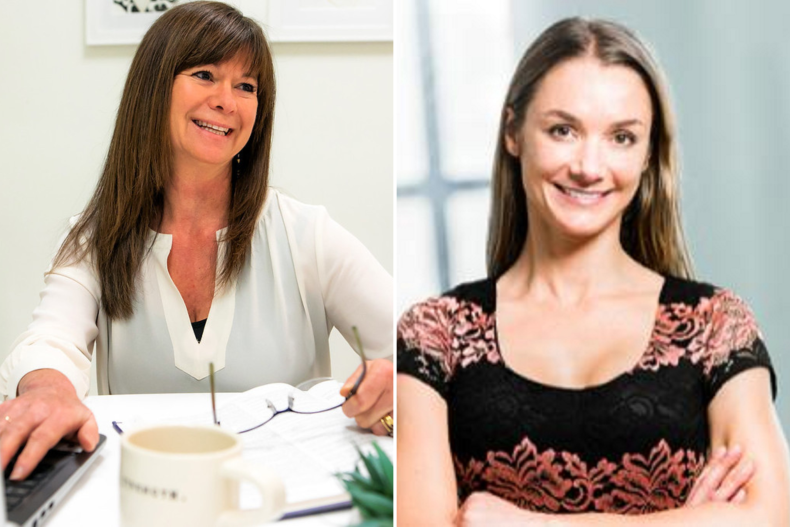 Kim Kulp and Abigail Basson