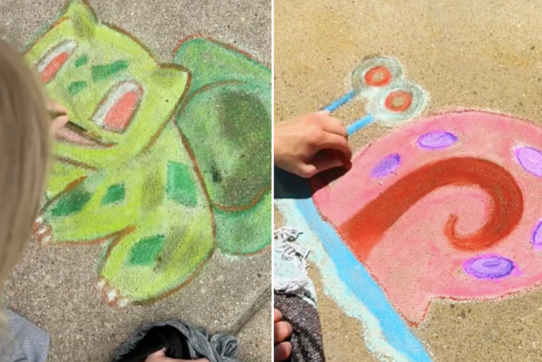 Chalk art