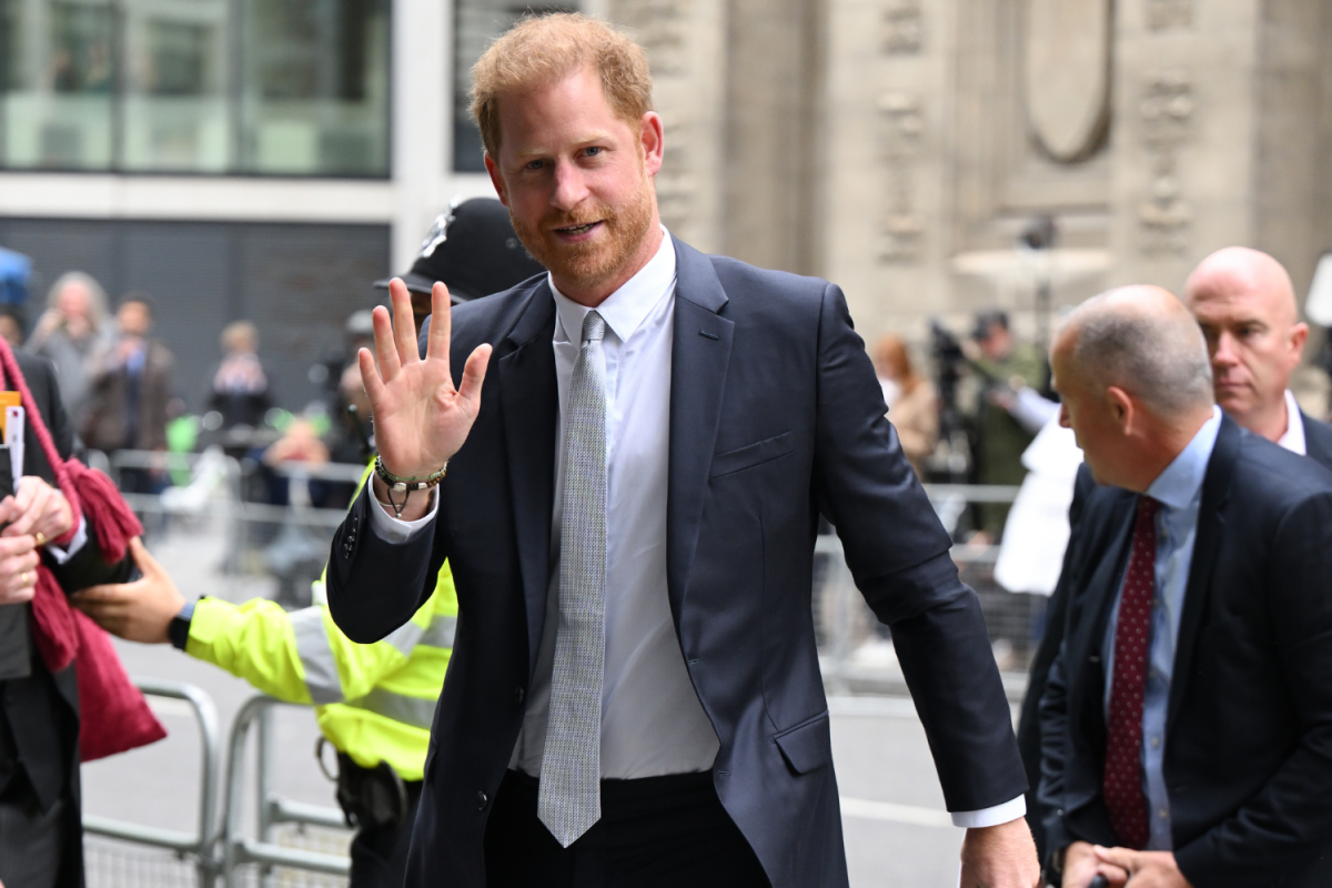 Prince Harry Arrives at Court