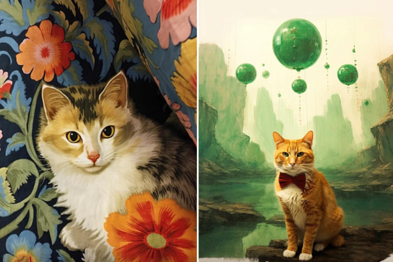 Cat AI art