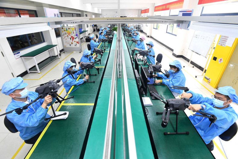 China drone factory