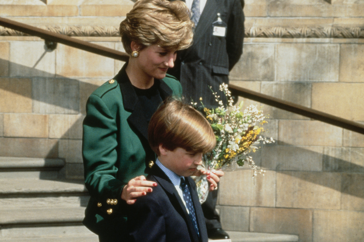 Princess Diana and Prince William 1992