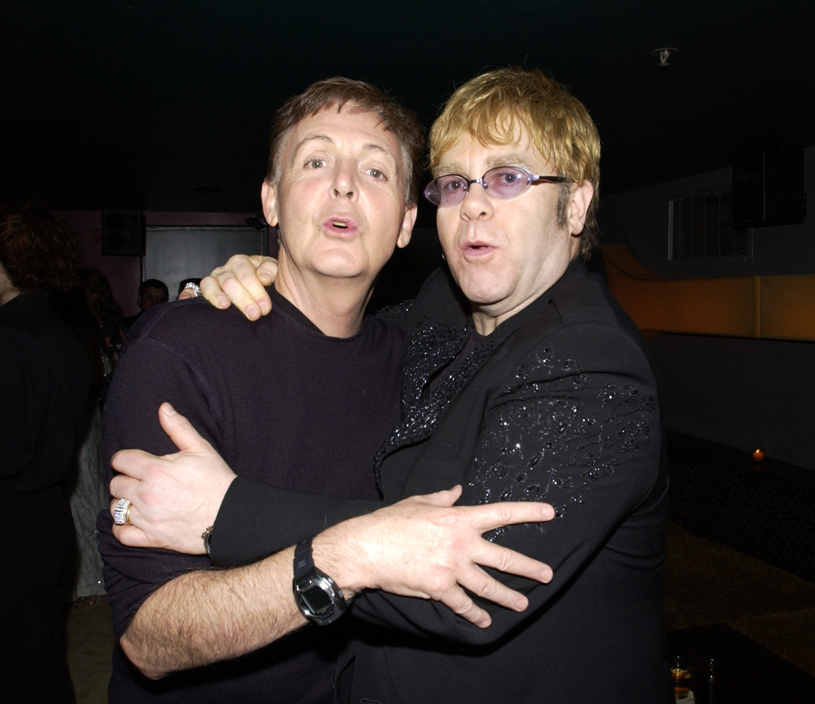 Clip of Paul McCartney taking video of Elton John at Glastonbury goes viral