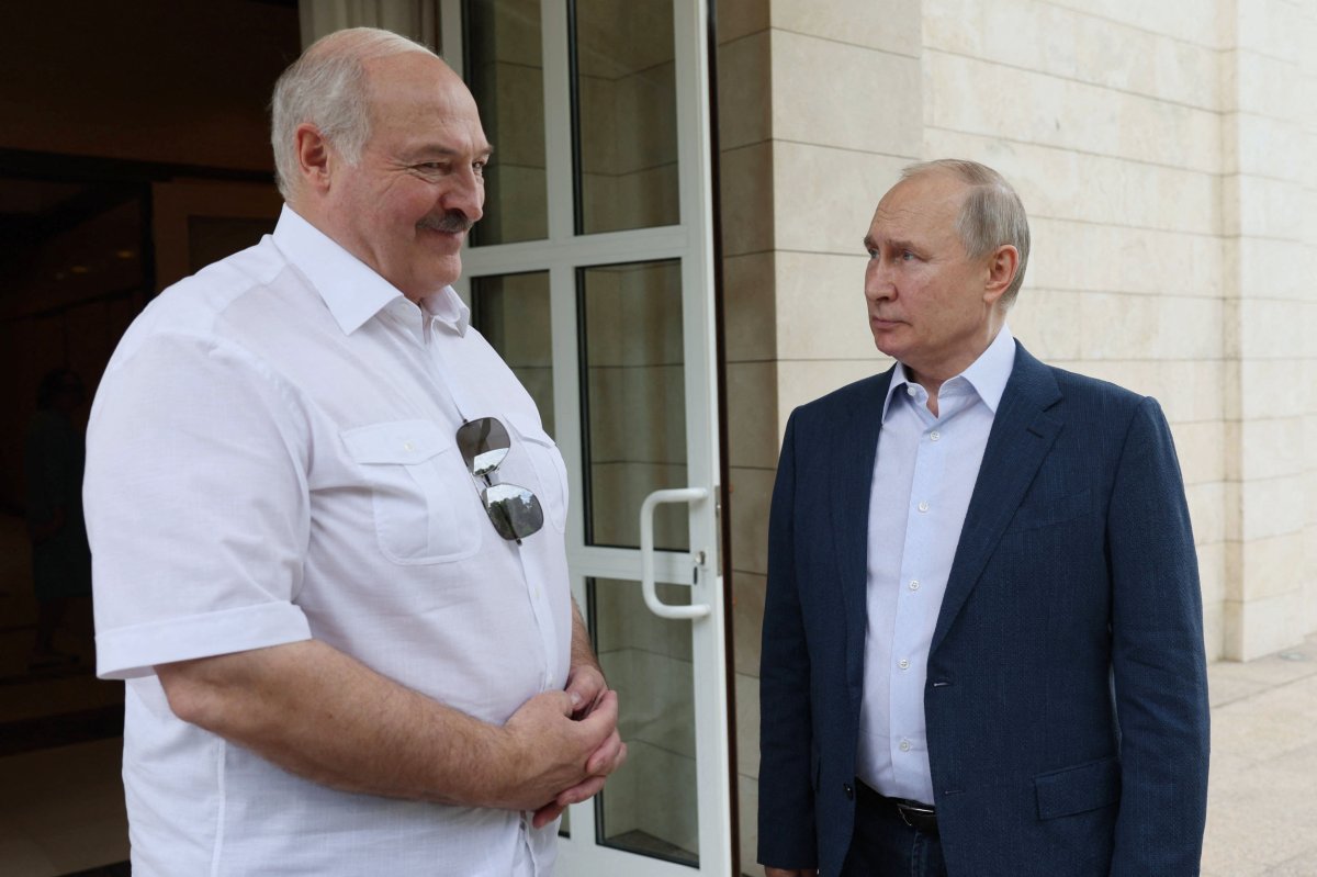 Vladimir Putin and Alexander Lukashenko