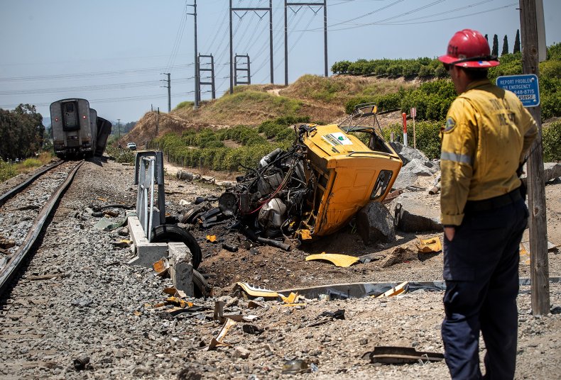 Amtrak Train Derails in Moorpark
